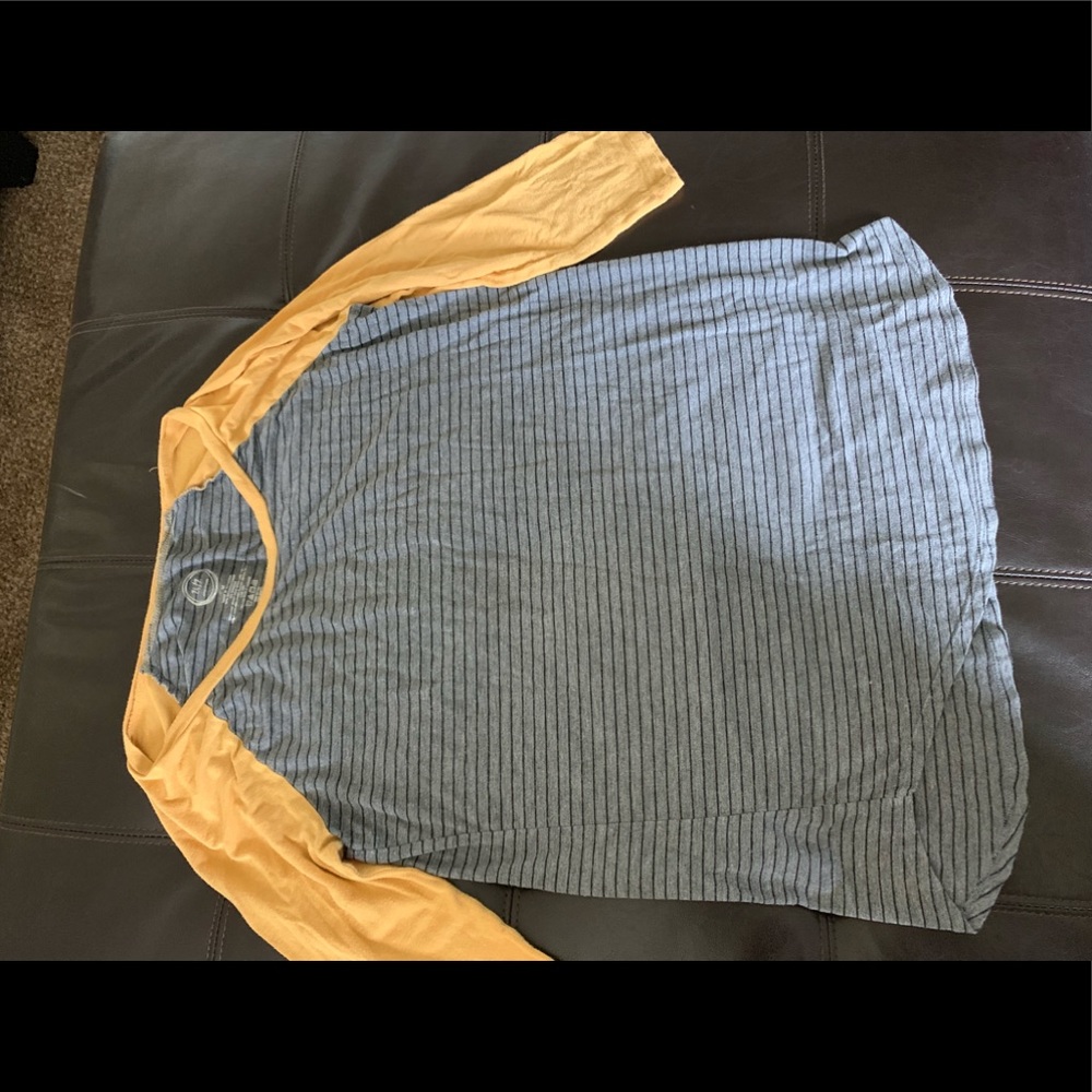 Yellow and Grey long sleeve